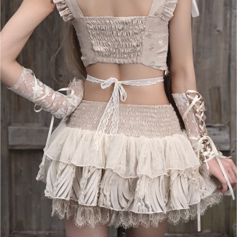 美品　Venica　Bijou embroidery skirt 美品 Venica Bijou embroidery skirt